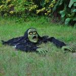 Zombie Groundbreaker Decoration with Sound and Flashing Eyes