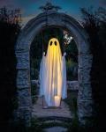 5 FT Hanging Swing Ghost with String Lights