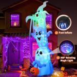 9.8 Ft Inflatable Ghost Yard Decoration with LEDs