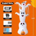 9.8 Ft Inflatable Ghost Yard Decoration with LEDs