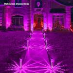 Gorrzai 10-Pack Halloween Solar Pathway Lights