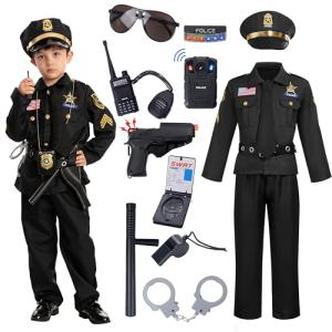 Kids’ 14PCS Halloween Police Costume Set
