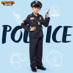 Kids’ 14PCS Halloween Police Costume Set