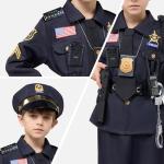 Kids’ 14PCS Halloween Police Costume Set