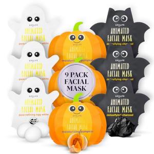 Halloween Facial Mask Sheet Bundle - Pumpkin, Ghost, Bat