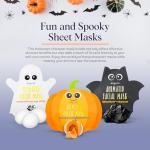 Halloween Facial Mask Sheet Bundle - Pumpkin, Ghost, Bat