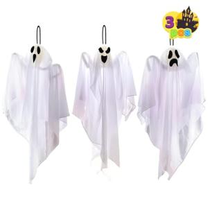 3 Pack Cute Hanging Ghosts for Halloween Decor