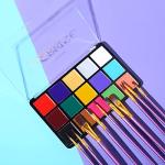 15-Color Face and Body Paint Set for Halloween