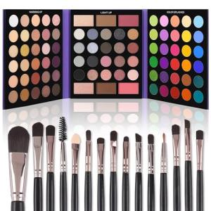 Colorful 86-Color Eyeshadow Palette and Brush Set