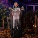 Life-Size Animatronic Grim Reaper Halloween Decor