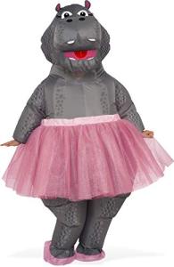 Pink and Grey Inflatable Adult Hippo Costume