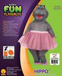 Pink and Grey Inflatable Adult Hippo Costume