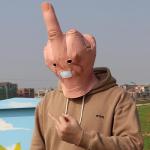 Funny Middle Finger Mask for Costume Parties