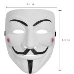 White Costume Mask for Halloween Cosplay Fun