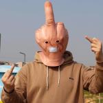 Funny Middle Finger Mask for Costume Parties