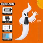 6 FT LED Halloween Inflatable Ghost Decoration