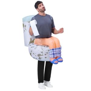 Funny Inflatable Toilet Costume for Halloween Fun