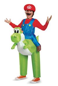 Mario Riding Yoshi Inflatable Costume for Kids