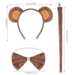 Monkey Costume Set with Ears, Tail, and Tutu