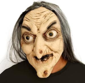 Scary Witch Latex Mask for Halloween Parties