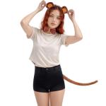 Monkey Costume Set with Ears, Tail, and Tutu