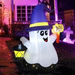 5 FT Halloween Inflatable Ghost with LED Lights