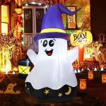 5 FT Halloween Inflatable Ghost with LED Lights