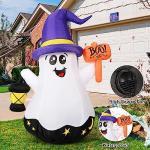 5 FT Halloween Inflatable Ghost with LED Lights