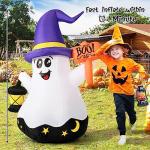 5 FT Halloween Inflatable Ghost with LED Lights