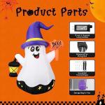 5 FT Halloween Inflatable Ghost with LED Lights