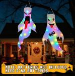 Light Up Ghost Decorations for Halloween - 2 Pack