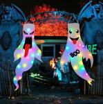 Light Up Ghost Decorations for Halloween - 2 Pack