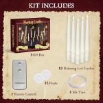 Floating LED Candles - 12pcs Halloween Decor