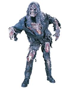 3D Zombie Costume for Adults - Multicolor