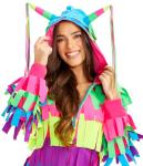 Women's Hooded Long Sleeve Pinata Costume Dress