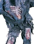 3D Zombie Costume for Adults - Multicolor