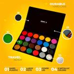 Zenovika Kids Face Painting Kit – 24 Colors & Stencils