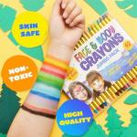 42PCS Non-Toxic Face and Body Paint Crayons Set