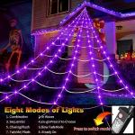 200 LED Giant Spider Web Lights for Halloween Decor
