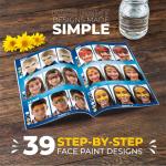 Zenovika Kids Face Painting Kit – 24 Colors & Stencils