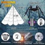 200 LED Giant Spider Web Lights for Halloween Decor