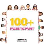 Zenovika Kids Face Painting Kit – 24 Colors & Stencils