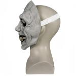 Creepy White Eyed Demon Halloween Mask for Adults