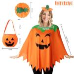 3-Piece Women's Pumpkin Costume with Accessories