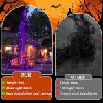 Giant Spider Web Halloween Lights with Timer