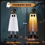 Spooky Hanging Ghosts with Lights – 4 Pack