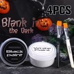 Glow in the Dark Black & White Face Paint Set