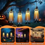 Spooky Hanging Ghosts with Lights – 4 Pack