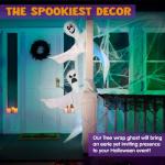 2 Pcs Bendable Hanging Ghosts for Halloween Decor
