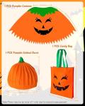 3-Piece Pumpkin Costume Set for Women